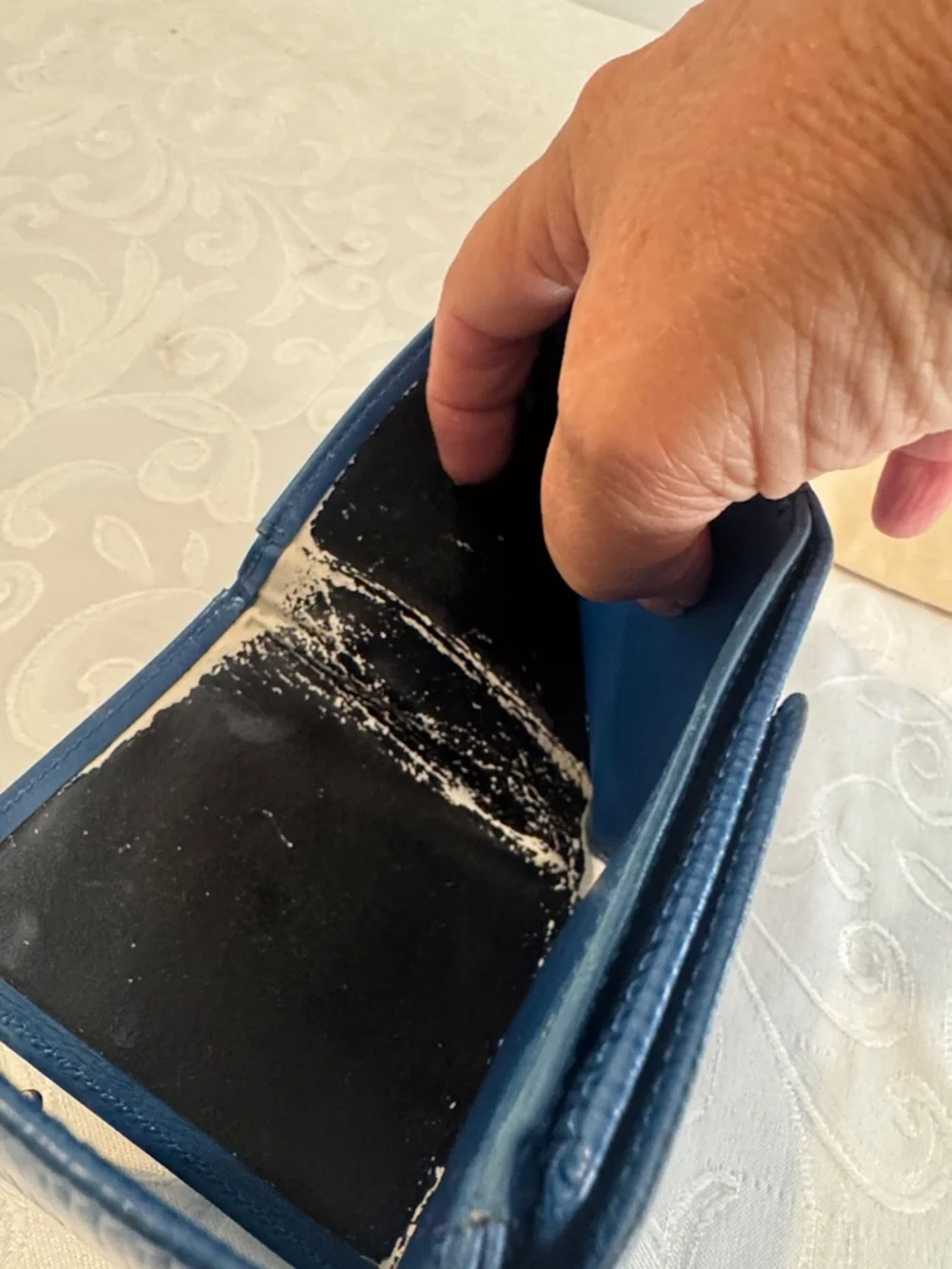 Louis Vuitton Epi Leather Small Wallet in Blue